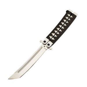 Nóż motylkowy balisong 9,5 cala czarny