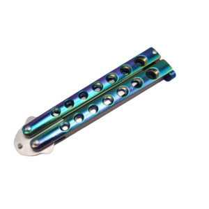 Nóż motylkowy balisong tęczowy - zdjęcie 2
