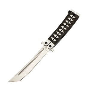 Nóż motylkowy 9.5inch Samurai Japanese Style Balisong Butterfly Nóż Black