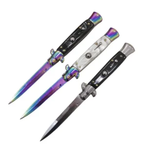Nóż stiletto sprężynowy 8.75 Inch Italian pocket nóż with stiletto switch blade
