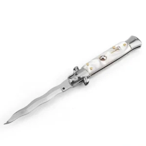 Nóż stiletto sprężynowy 8.75-inch Italian Stiletto Switch – Snake Blade