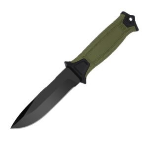 Nóż ze stałą głownią myśliwski nóż High hardness tactical wilderness survival nóż-Green