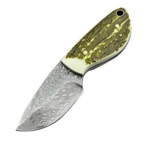 Nóż damasceński damasceński Nóż outdoorowy Mini kieszonkowy Nóż Forged damasceński Steel kieszonkowy survivalowy