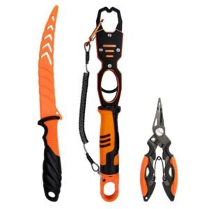 Nóż wędkarski wędkarski nóż combination multifunctional fish catcher aluminum alloy with scale fish control set