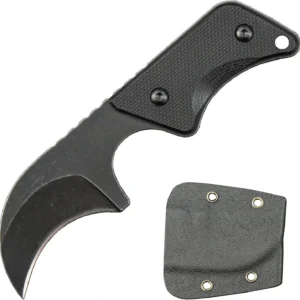 Nóż na szyję Neck Nóż G10 handle with kydex sheath EDC tool -Black