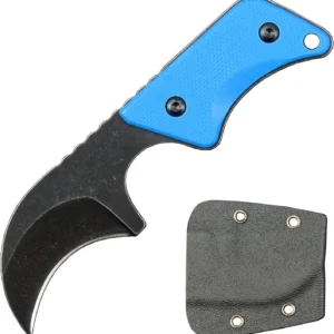 Nóż na szyję Neck Nóż G10 handle with kydex sheath EDC tool-Blue