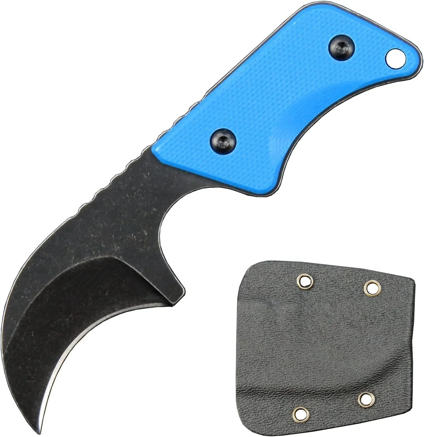 imgi_9_O1CN01EY3Fh91qdkrXlZbpV_4128405519-0-cib.webp Nóż na szyję Neck Nóż G10 handle with kydex sheath EDC tool-Blue