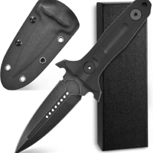 Nóż ze stałą głownią Stonewashed steel nóż G10 handle full survival nóż outdoor EDC camping