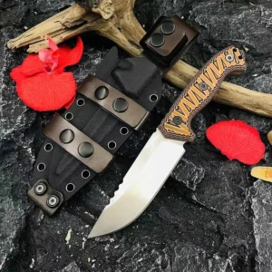 Nóż ze stałą głownią outdoorowy forged survival nóż high hardness camping sharp portable nóż