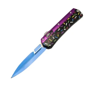 Duży nóż OTF Sweet Warrior Snake OTF-Purple Black