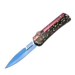 Duży nóż OTF Sweet Warrior Snake OTF Nóż – Pink & Black