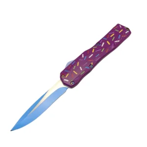 Duży nóż OTF New Purple Donut Switchblade OTF Nóż