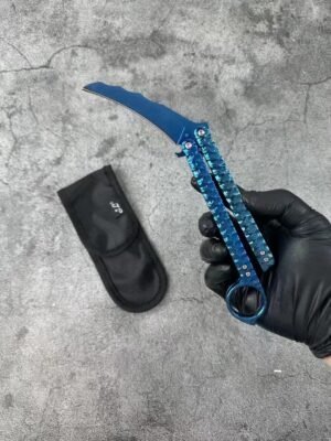 Nóż motylkowy balisong tytanowy - zdjęcie 7