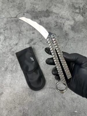 Nóż motylkowy balisong tytanowy - zdjęcie 5