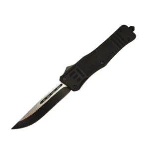 Nóż 4inch OTF Delta Black Straight Edge Nóż-02