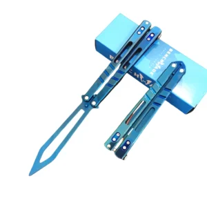 Trener noża motylkowego Butterfly swing nóż practice tool stainless steel outdoor tool unsharpened