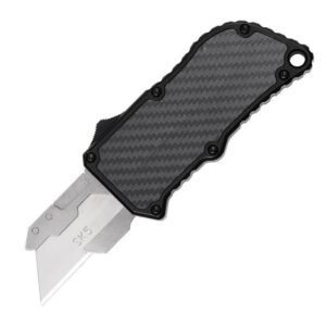 Nóż do kartonów OTF Box Cutter Carbon Fiber użytkowy Nóż Equipped With 5 Blades