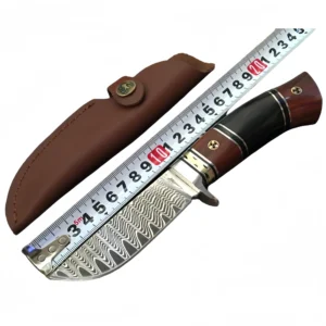 Nóż damasceński damasceński steel nóż Huanghuali handle small straight nóż