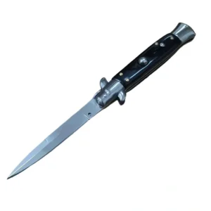 Nóż stiletto sprężynowy 8.75 Inch Italian Stiletto Switch kieszonkowy Nóż Black