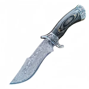 Nóż Bowie Bowie Nóż damasceński outdoorowy survivalowy Nóż