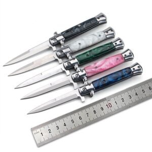 Nóż stiletto sprężynowy Składany switchblade