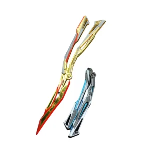 Trener noża motylkowego Crossfire game peripheral metal model foldable butterfly nóż trainer crafts