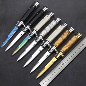 Nóż stiletto 8.75Inch kieszonkowy Stiletto nóż switchblade flick nóż składany nóż