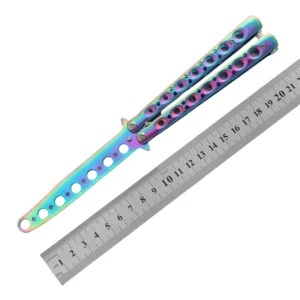 Trener noża motylkowego CSGO butterfly nóż CS butterfly nóż novice practice nóż butterfly comb toy practice nóż full steel unsharpened