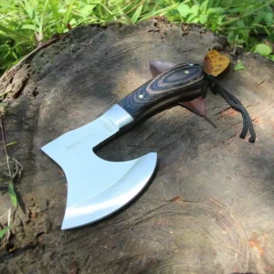 Siekiera Portable taktyczny Stainless Steel axe throwing with Colored Wooden Handle - Lightweight outdoorowy Defense Tool