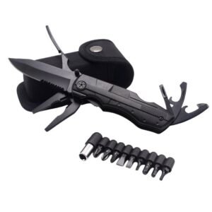 Nóż Multi-function tactical składany nóż with pliers – a portable multi-tool for outdoor survival EDC