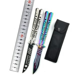 Trener noża motylkowego CSGO butterfly practice nóż unsharpened portable składany