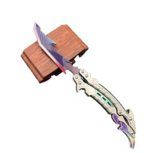 Trener noża motylkowego Call of Duty game peripheral lightning flame shadow metal butterfly nóż unsharpened
