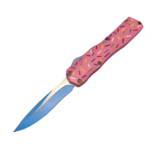 Duży nóż OTF New Pink Donut Switchblade OTF Nóż
