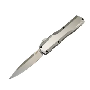 Duży nóż OTF New Plain Silver Donut Switchblade OTF