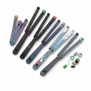 Butterfly Knife Flip Hand Knife Fantazyjne plastikowe noże Szkolenie składany Knife Squid Sejf bez otwartej krawędzi
